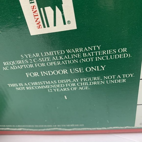 Santa’s Best Undercover Kids Animated 14” Girl 1993 Christmas Motionet Red Dress - Picture 9 of 9